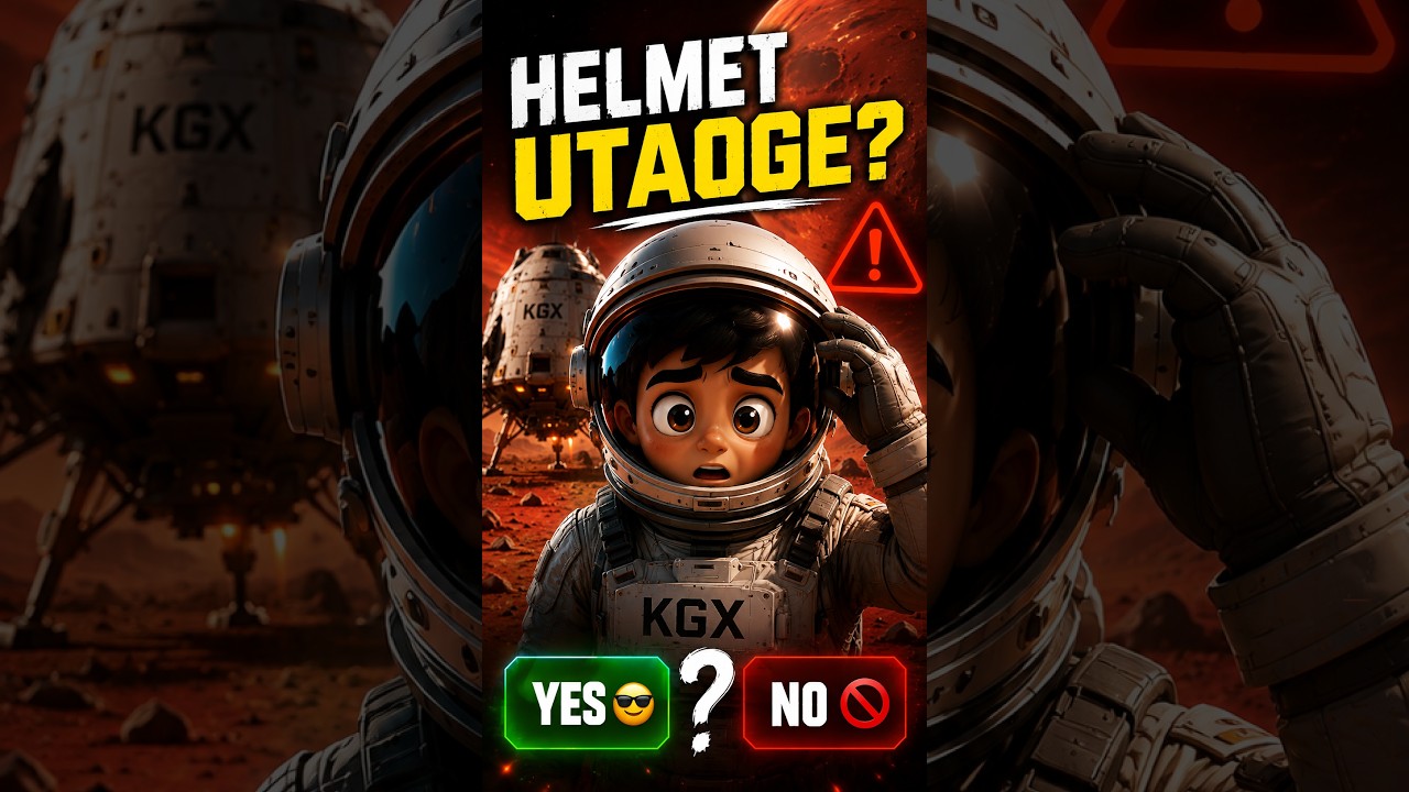 You Just Landed on MARS… Helmet Utaoge? 😳🚀 #shorts