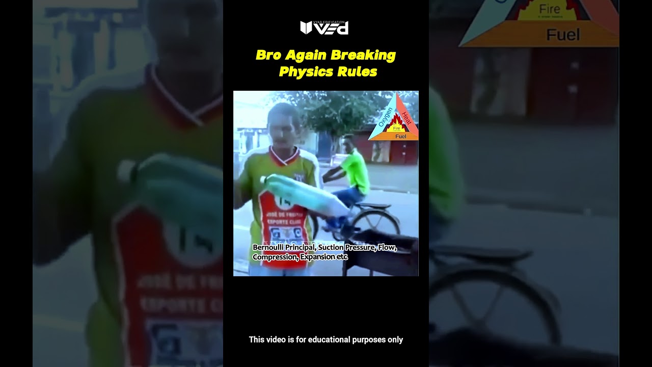 Bro Is Breaking Physics Again 😳💨 | Bernoulli Principle Explained #shorts