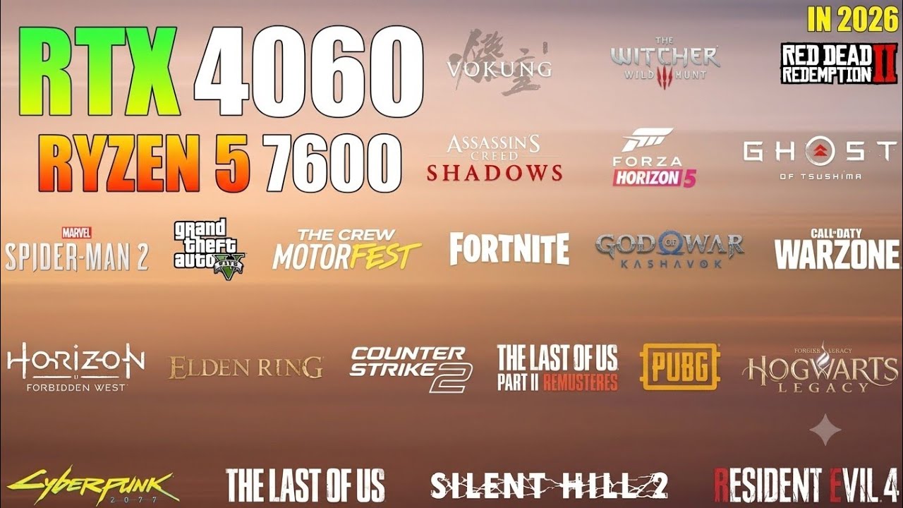 Ryzen 5 7600 RTX 4060: Test in 23 Games in early 2025 - A nice Build?