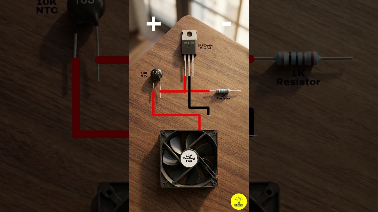 Automatic temperature controlled dc fan. #diy #soldering  #electrical #coolingfan