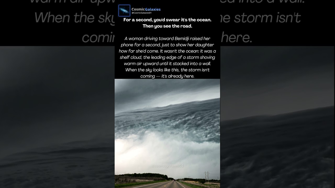 For a second it looks like the ocean — until you see the road