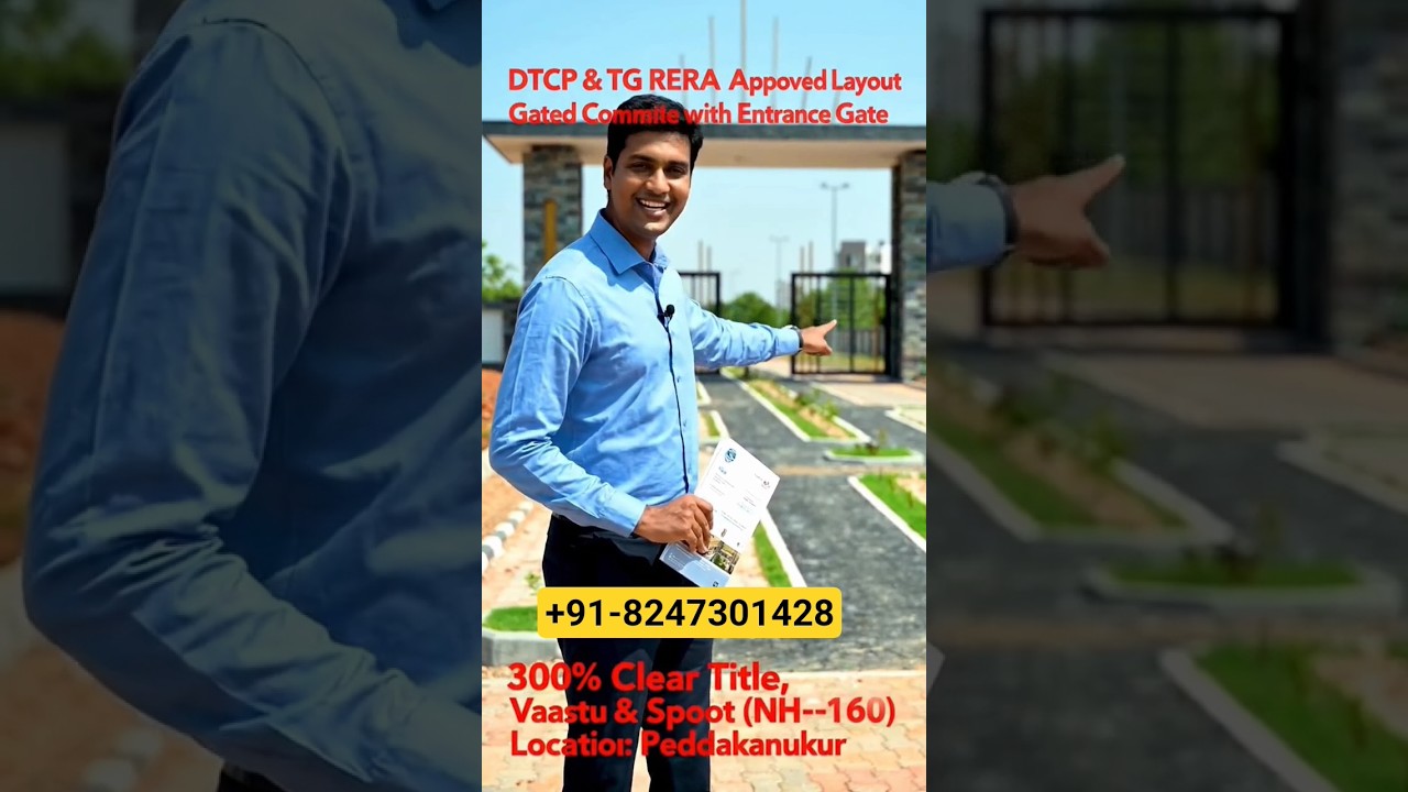🏡Invest in Hyderabad Open Plots Today | DTCP Approved Gated Community🛣️ #hmdaapproved #dreamplot