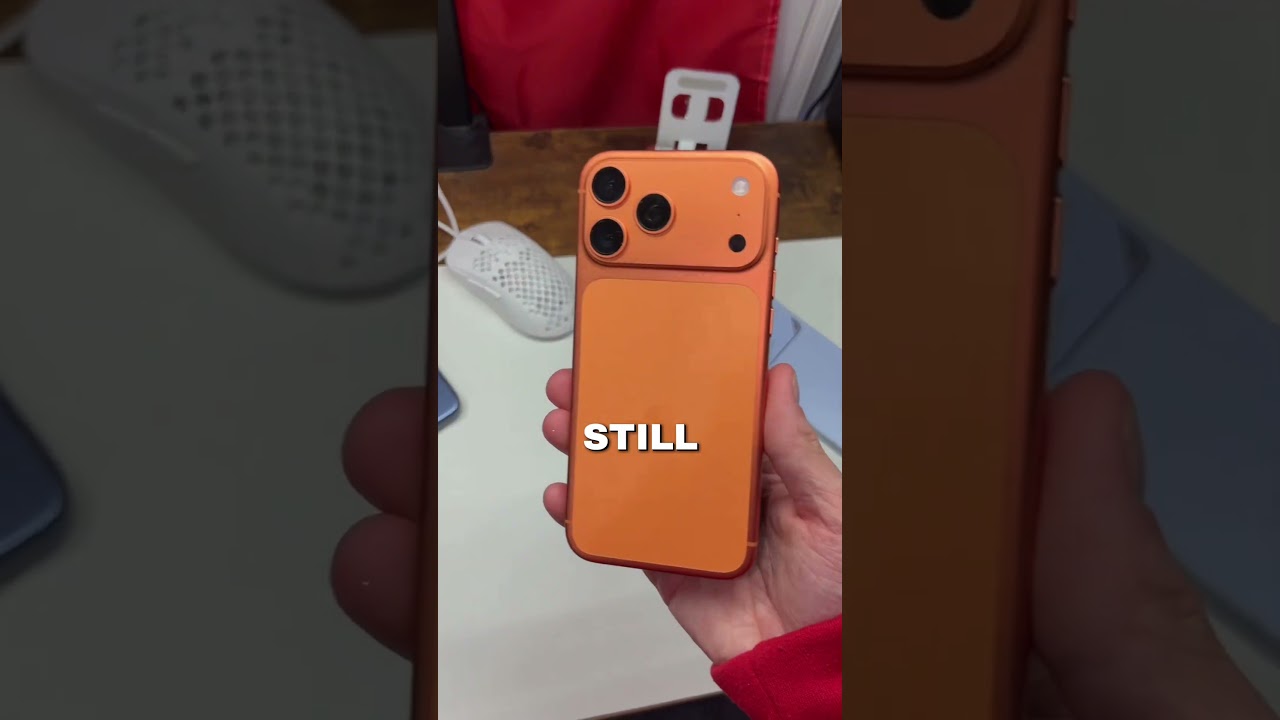 ORANGE IPHONE TURNED PINK…? #smartphone #tech #iphone #samsung #android #iphone17promax