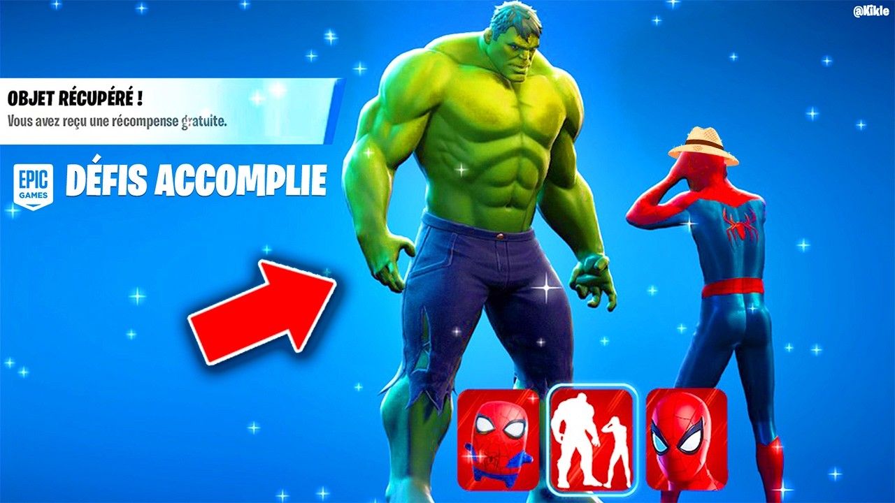 Cette RÉCOMPENSE SPIDERMAN est GRATUITE sur Fortnite !!