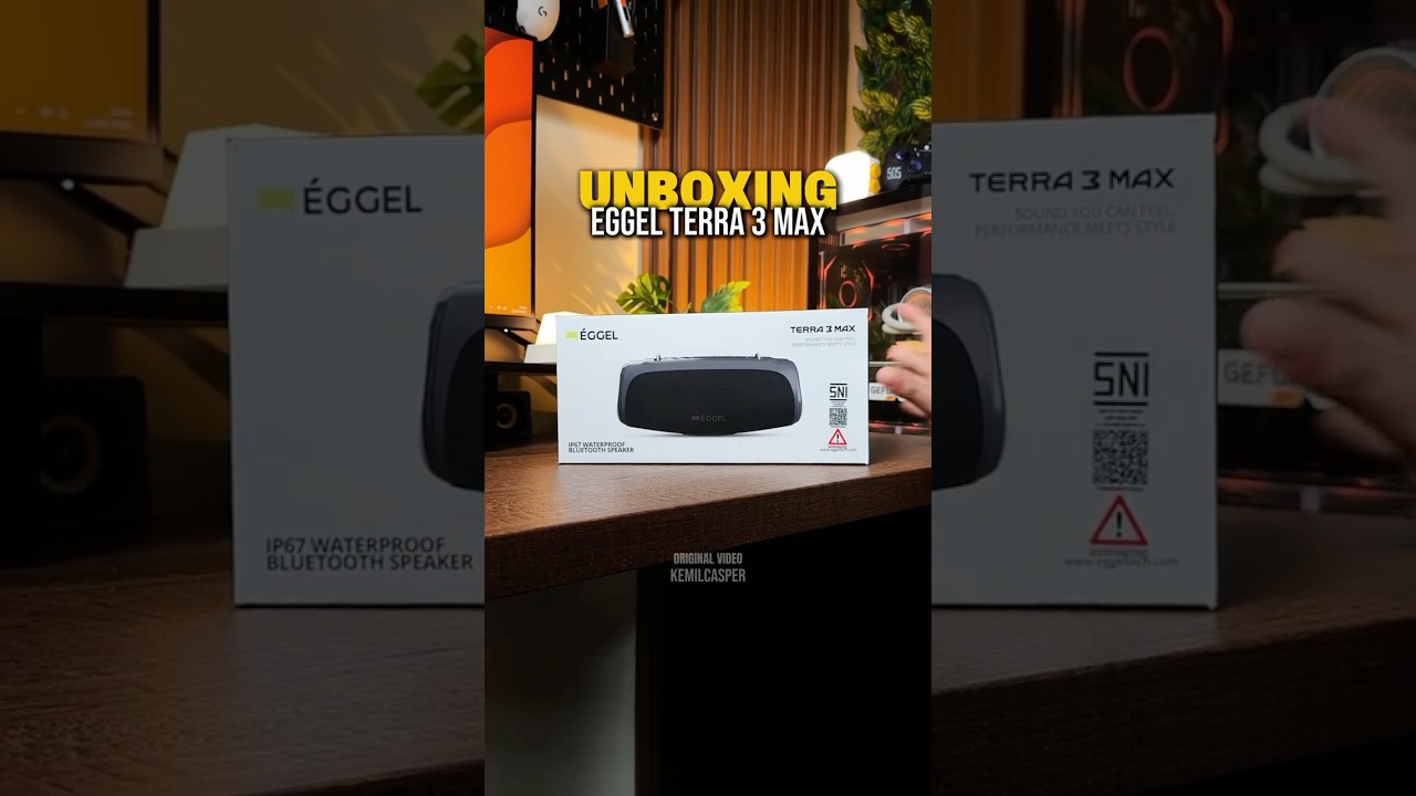 UNBOXING EGGEL TERRA 3 MAX ✨ #eggel #eggelterra3max #unboxing #speakerbluetoothfullbass