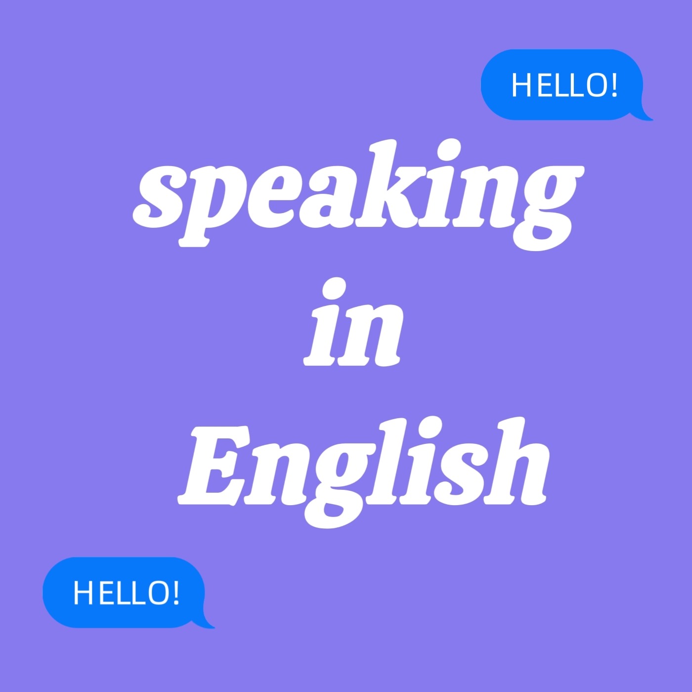 Speaking in English