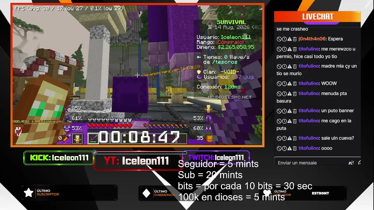 Jugando DiosesMC Sorteando Y Reclutando Para El Clan