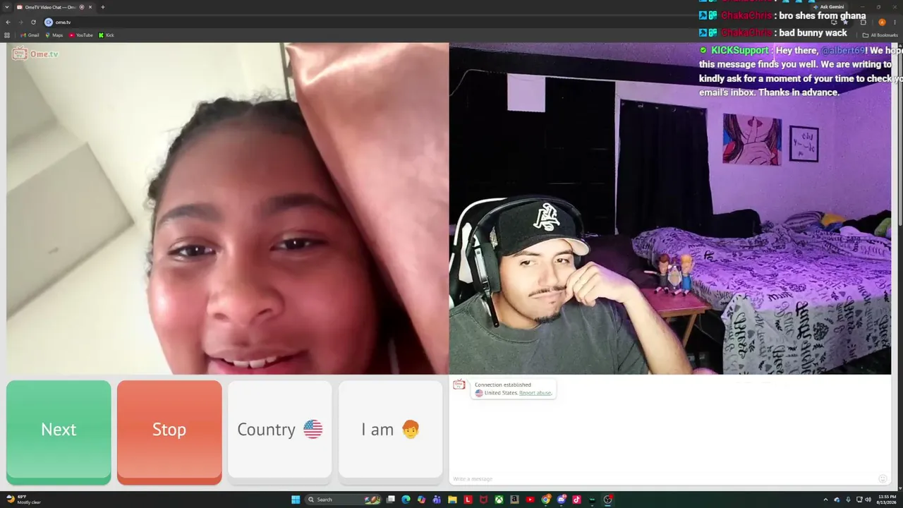 OMEGLE STREAM!! CANT SKIP CHBALLENGE!!!!