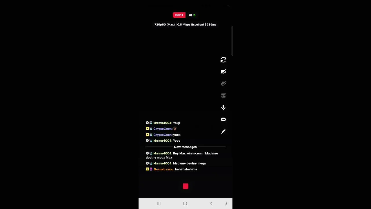 My first stream.