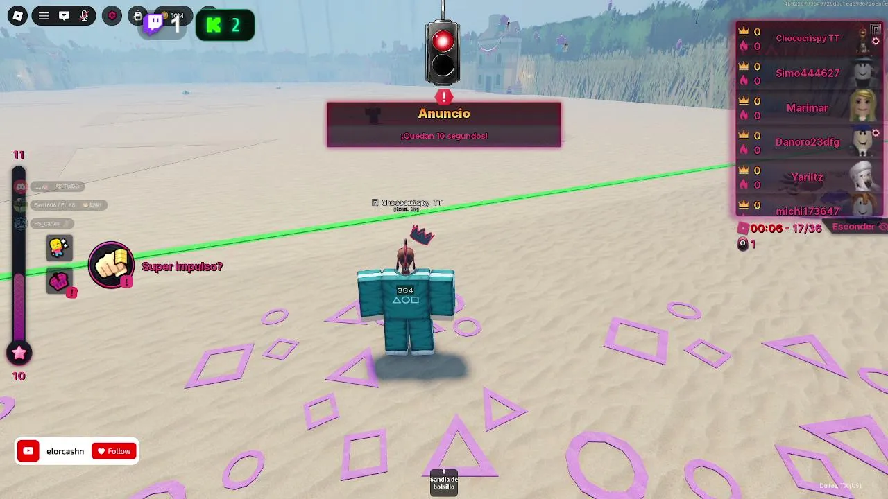 Modo sobrevivencia en Roblox