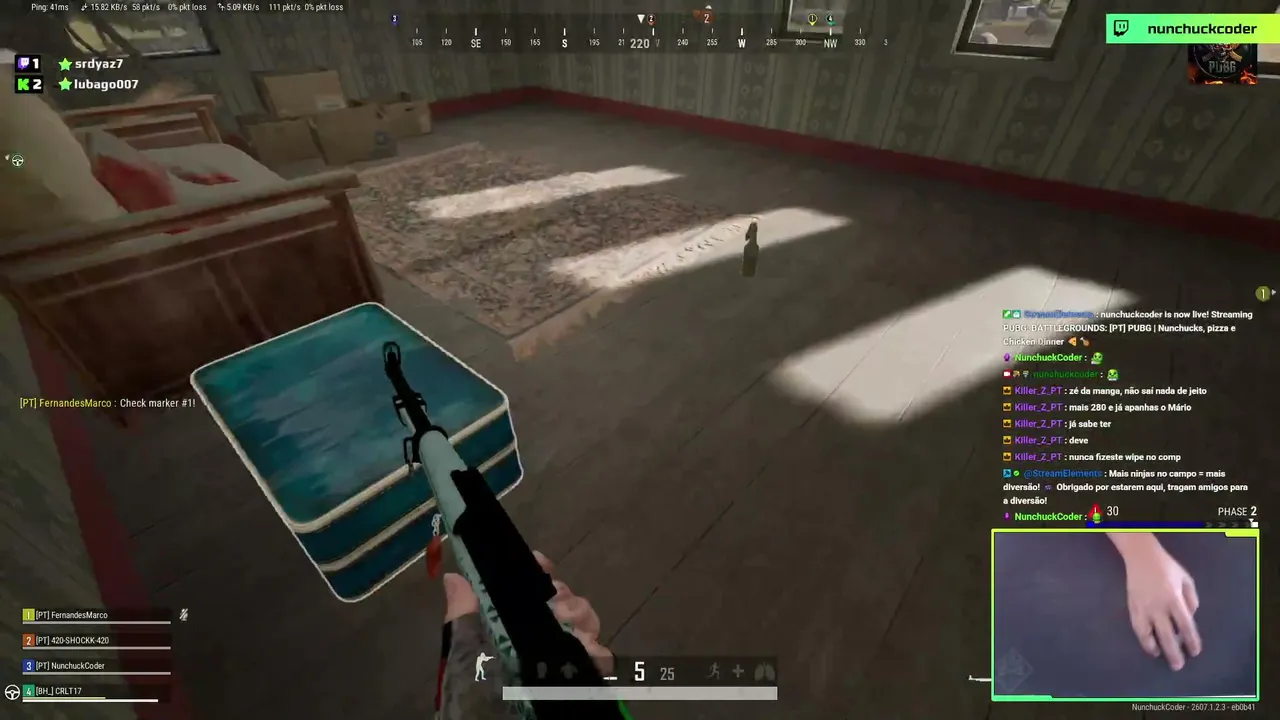 [PT] PUBG | Nunchucks, pizza e Chicken Dinner 🍕🍗
