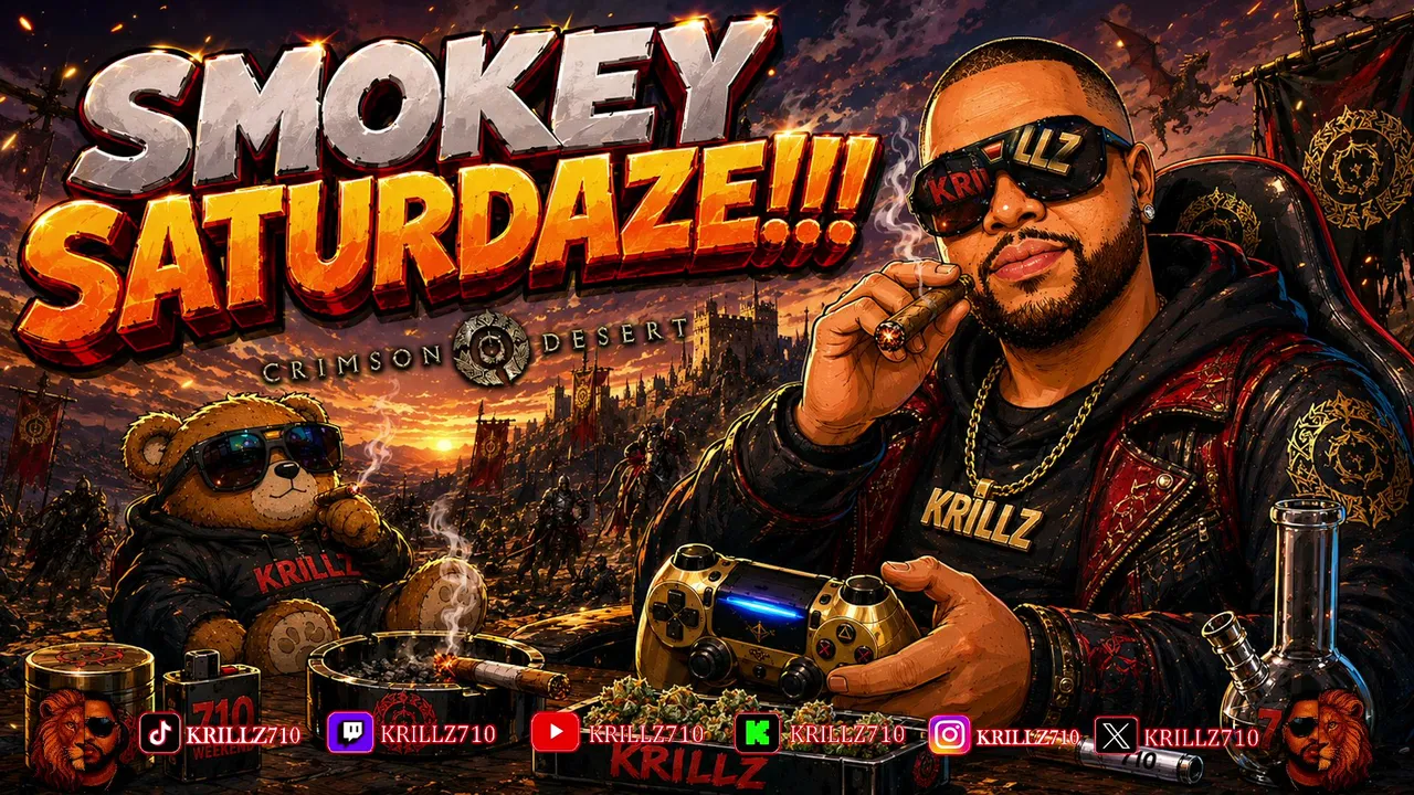 [ENG/ESP] SMOKEY SATURDAZE!!!: Crimson Desert!! Day 3| We Keep Building 🦅 #TeamSeFueLaLuz