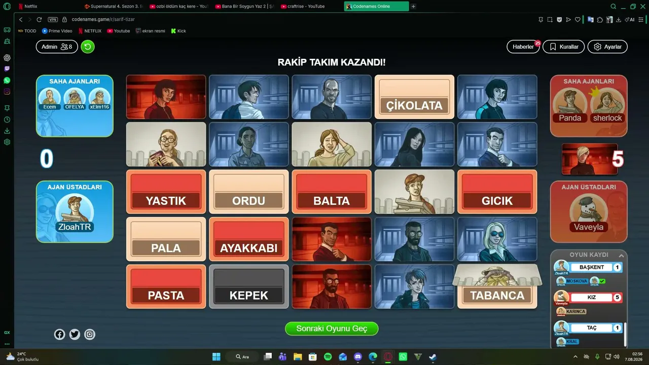 Ördek misin ? Kaz mı ? tarafını seç