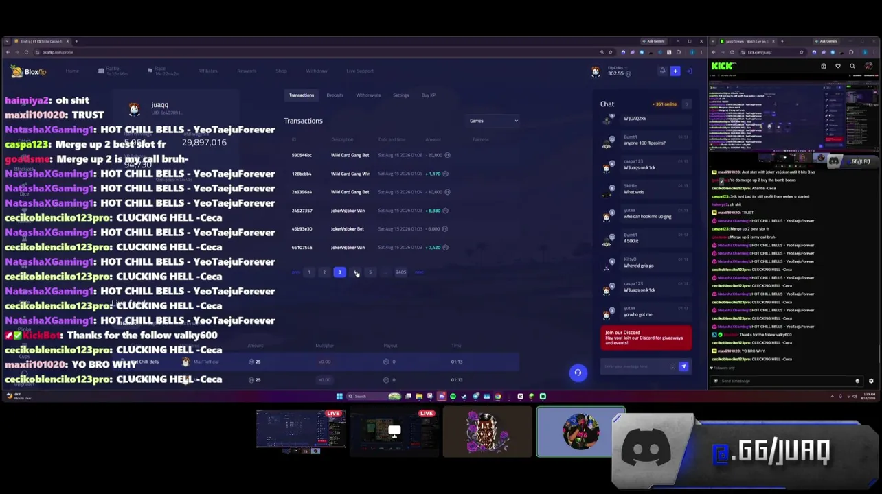 25K BALANCE BLOXFLIP RAW! !discord !youtube !code