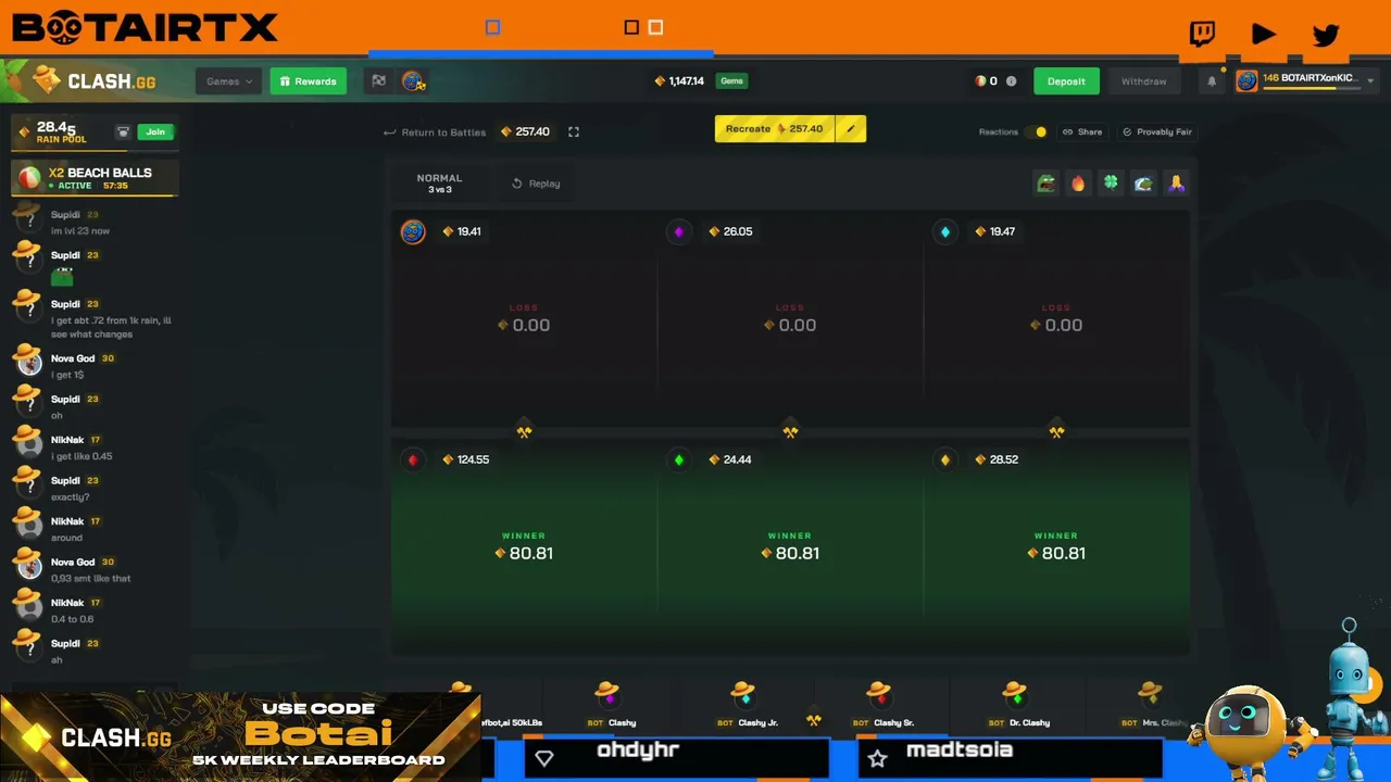 Code Botai $100K+ in weekly LB and prizes !Refbot.ai Come come!