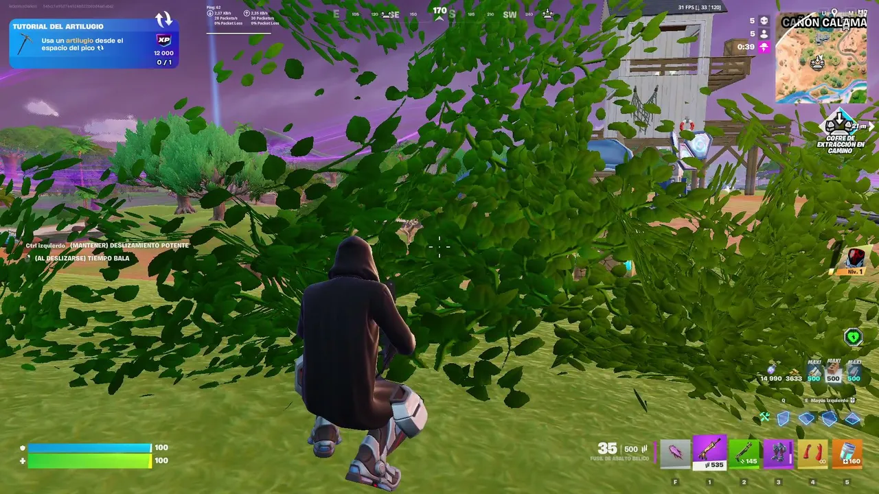 haciendo misiones fortnite