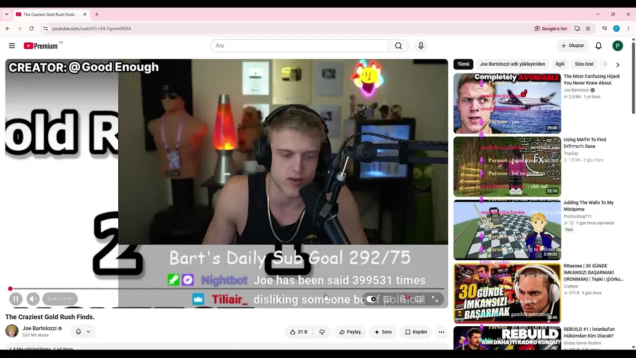 Waching Joe Bart