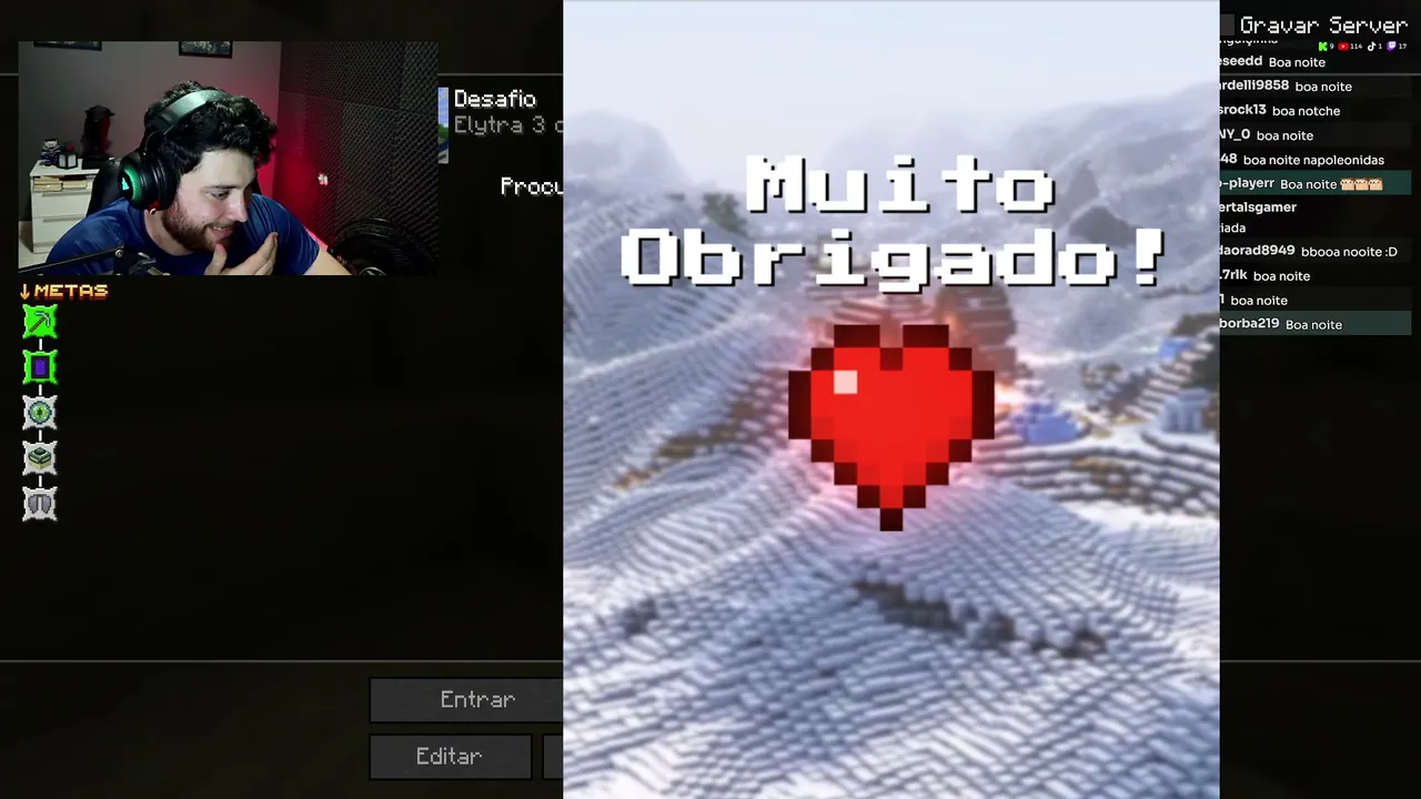 DESAFIO: Elytra com apenas 3 CORAÇÕES!