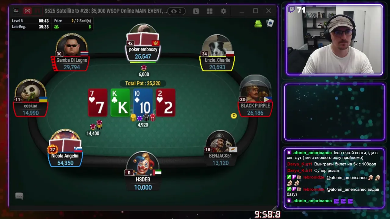 WSOP Online 55-1050