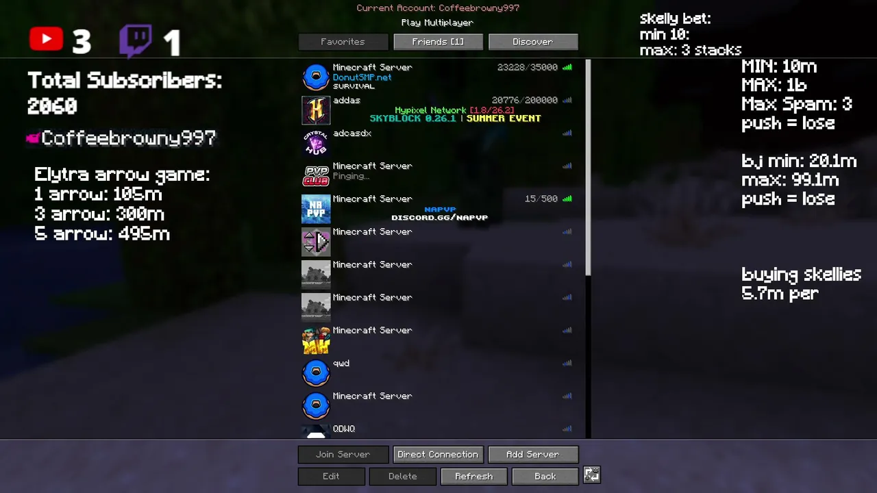 🔴 DONUT SMP LIVE 🔴 | RATING BASES 15M | GAMBLING 5-500m | Baltop 100 | Paper/Blackjack