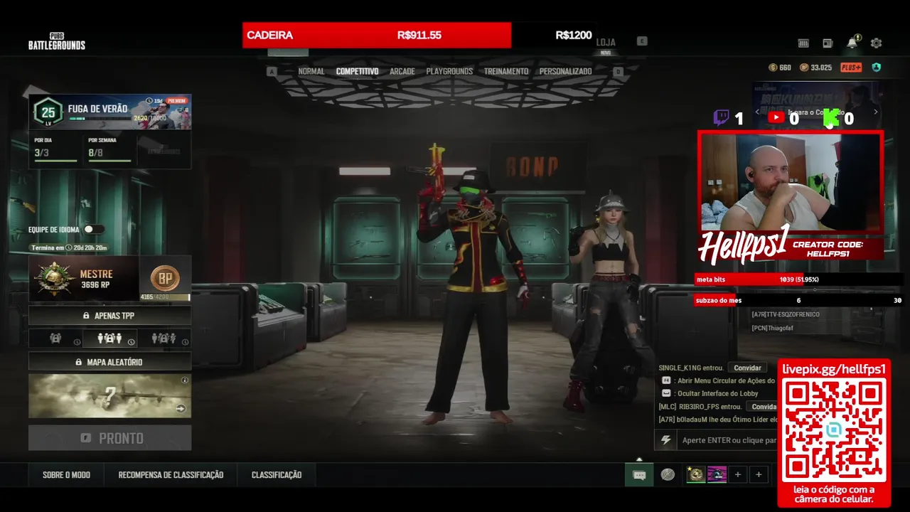 🎮RANKÉD🎮​creatorCODE HELLFPS1 🙏​DEIXE SEU LURK PLIS! #kcncreator🙏​