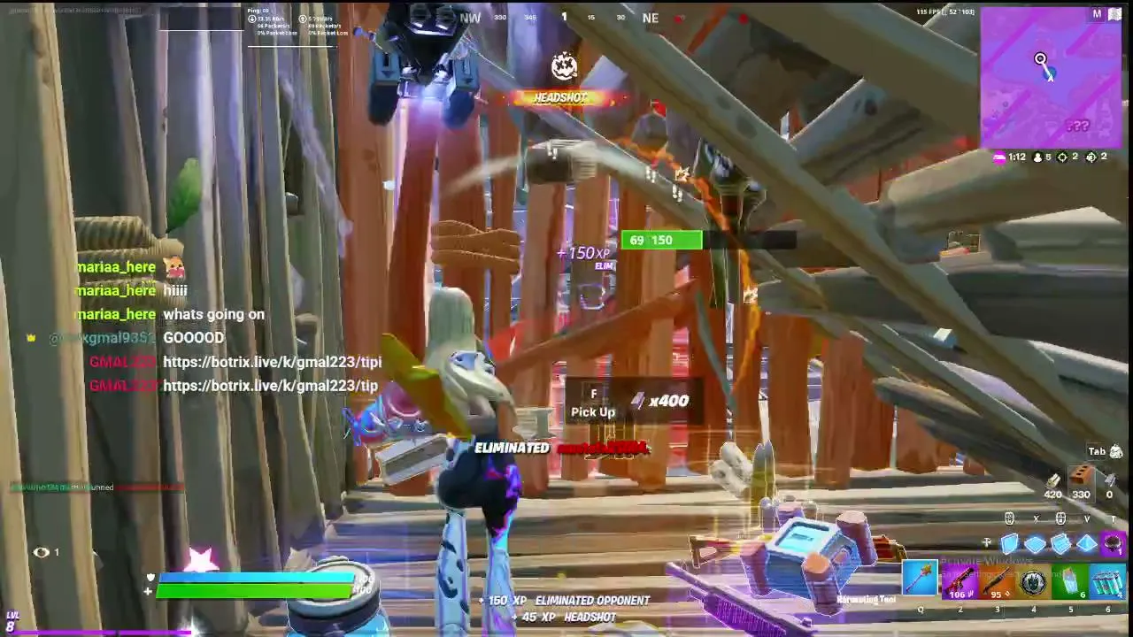 playing fortnite s14