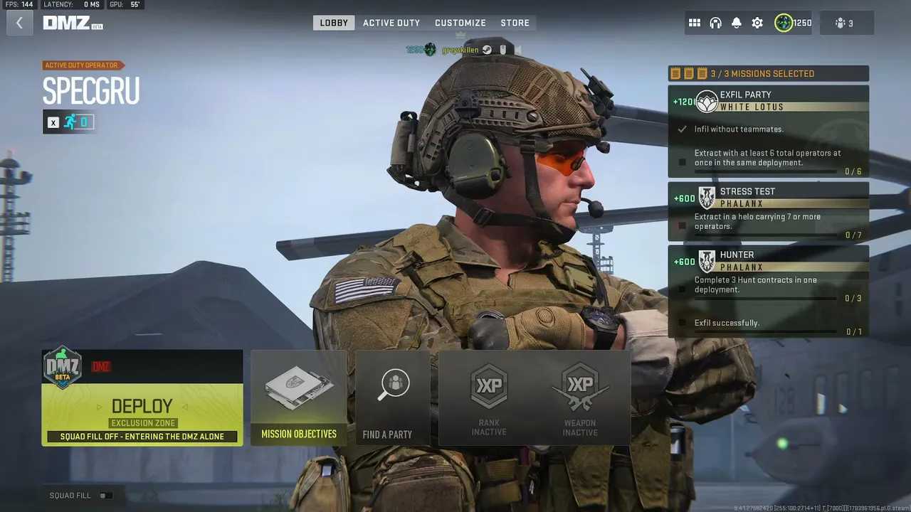Solo DMZ Live - Knives Day!