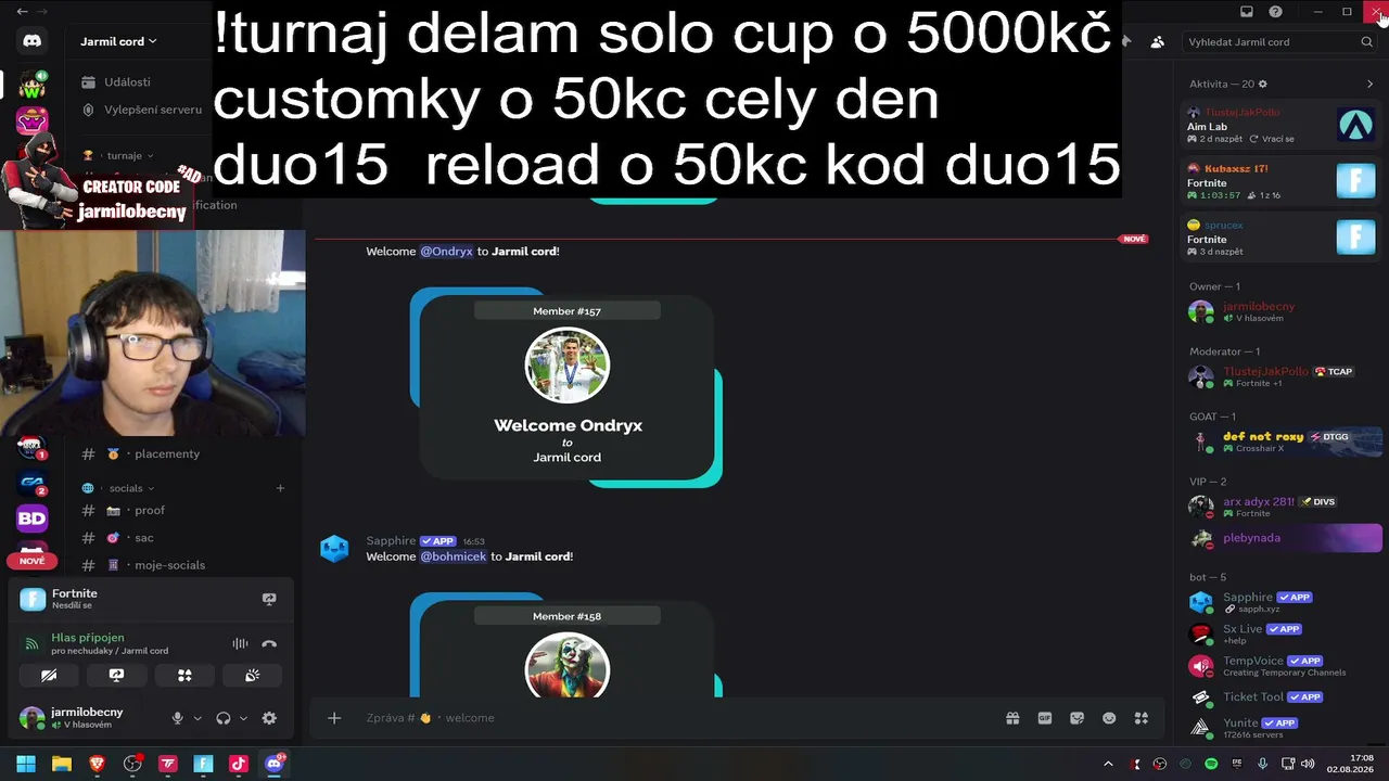 💸💸 turnaj o 5000 kč 8.8 prvni kvalifikace💸💸 !gamble !shop !body (7000kc rozadno)