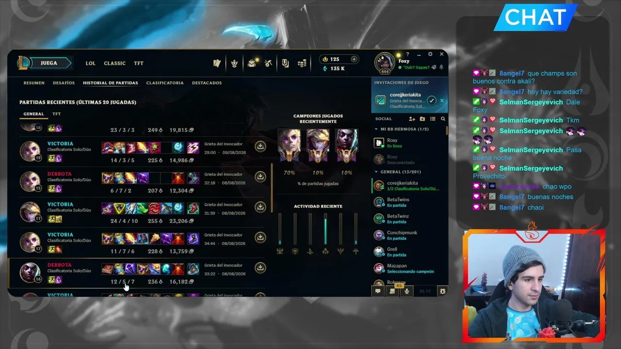 Ranks LAN - Challenger ADC 2k lps
