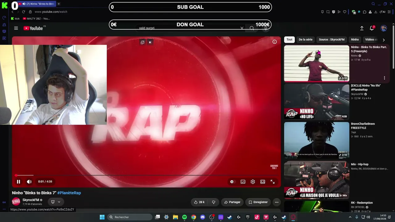 LIVE  On joue chill – !sub !don pour soutenir le stream/sub goal dispo /kicks dispo / !s pour  m'écrire vocalement ! !don SUBATHON    jour 1