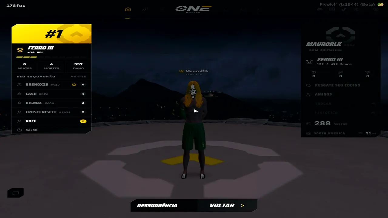 Beta-teste One pvp