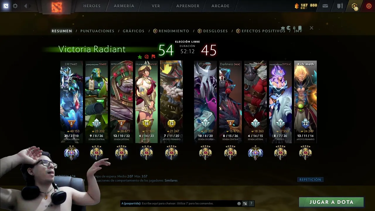 intentando llegar a inmortal en dota 2