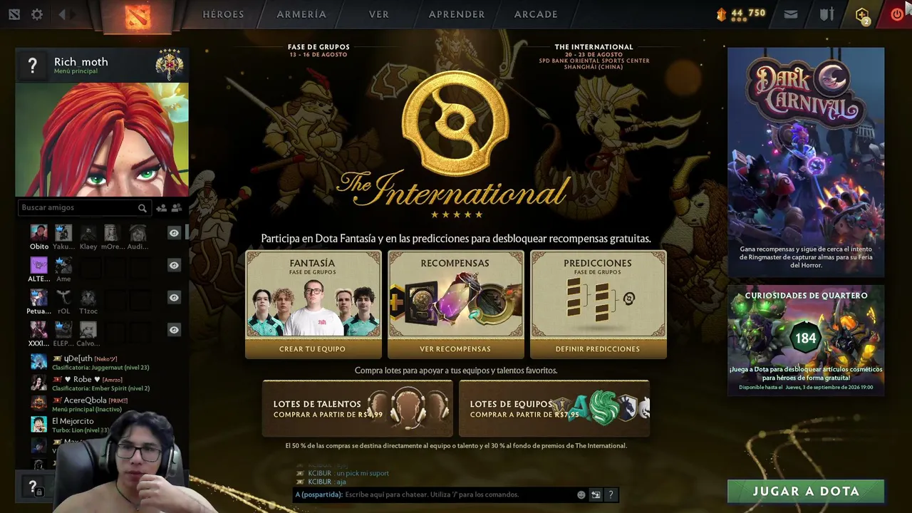 intentando llegar a inmortal en dota 2