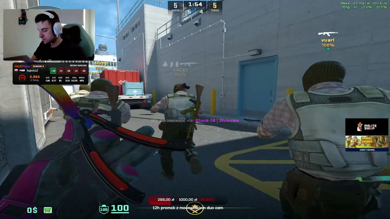 ban na twitchu | SKINY ZA PKT KANAŁU | !DC