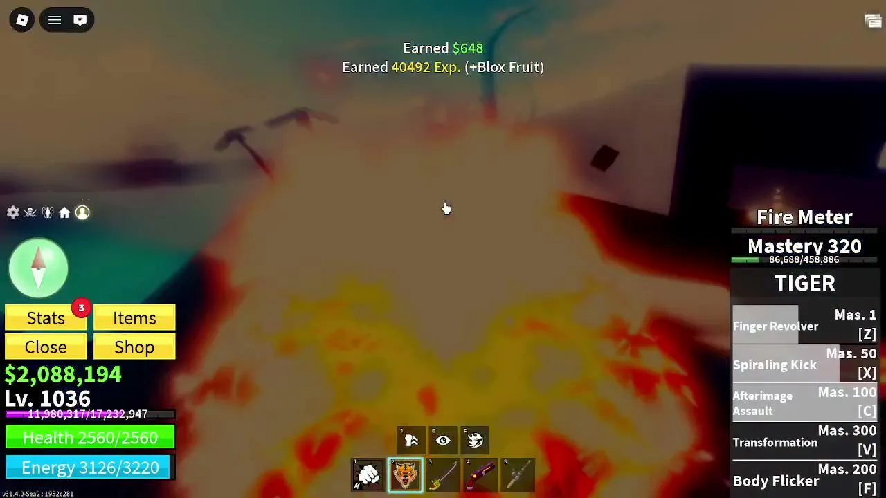 🔥 GOT TIGER FROM SPIN! NOW UNLOCKING TRANSFORMATION #BloxFruits #Roblox #TigerFruit #Tiger #BloxFruitsLive #RobloxLive #300Mastery