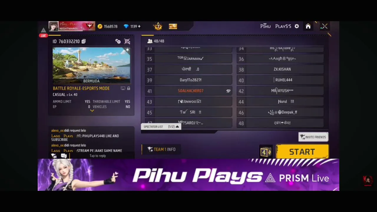 #free fire live custom
