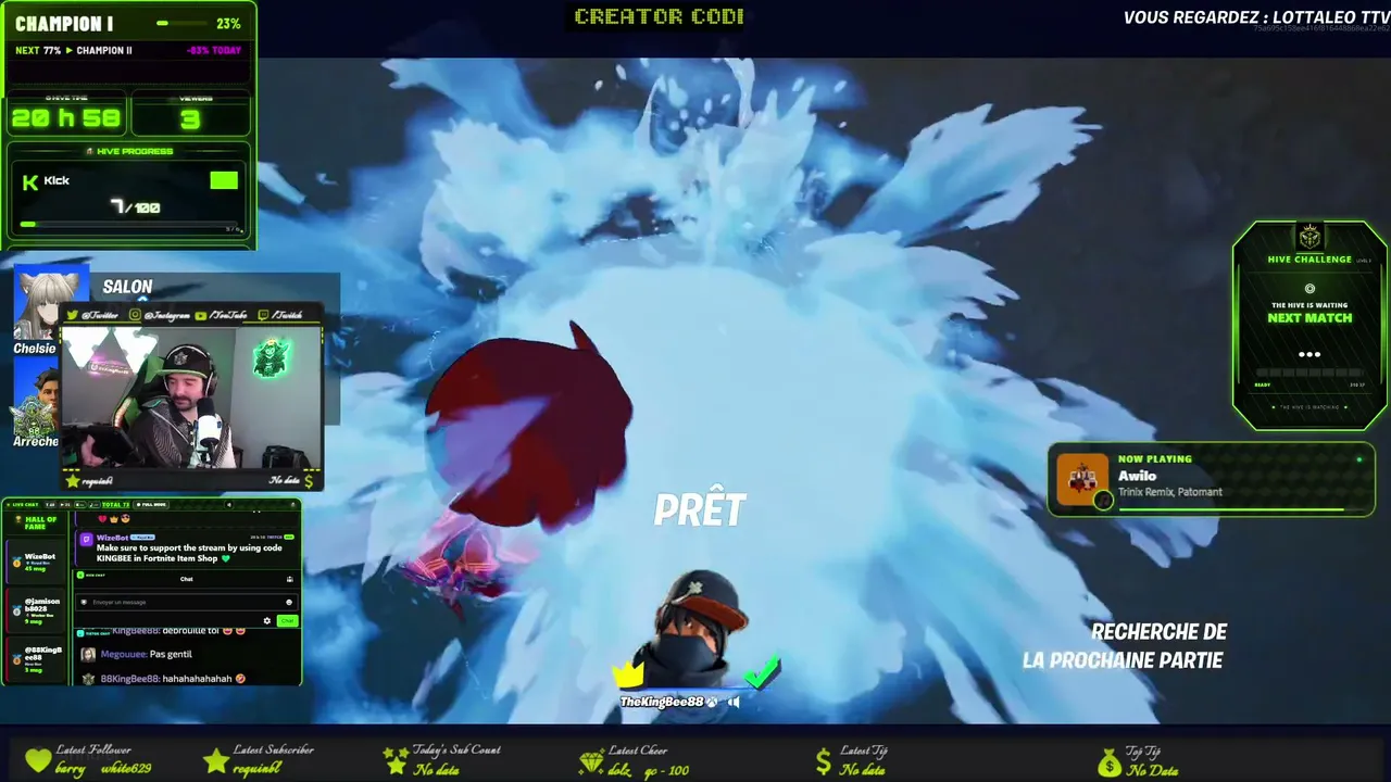 88KingBee88 Fortnite: Playing Battle Royal Zero Build ^^