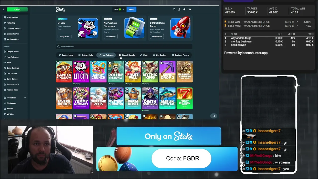 Stake.eu !stake !Discord Bonushunt for Freedom