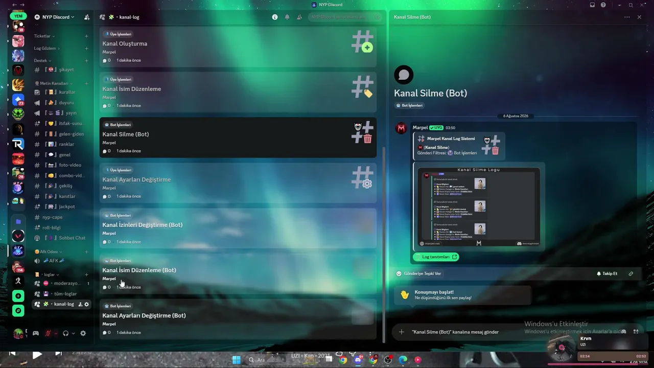 Discord Server'ı yenilik yapıyorum (yarın saat 13:30'ta yayın olucaktır)