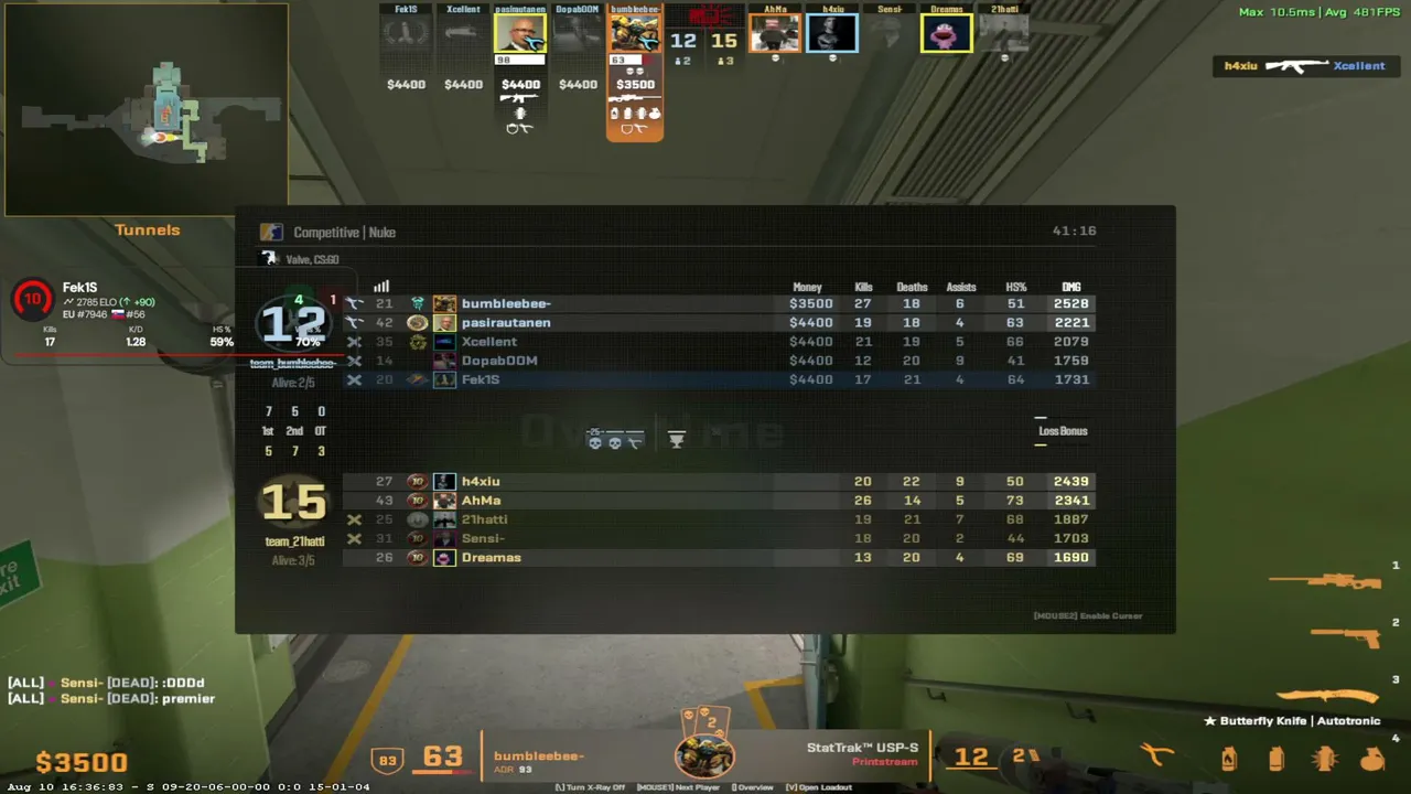 Faceit - road to 3k - +w only