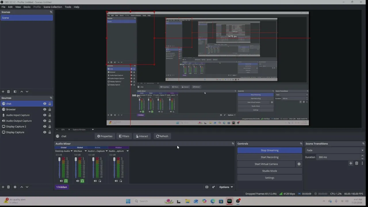 My first stream.