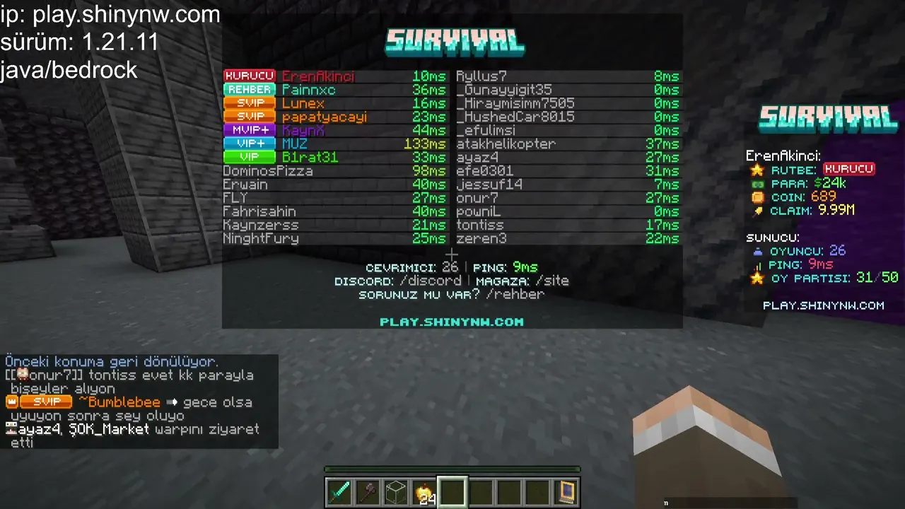 sizinle survival oynuyoruz