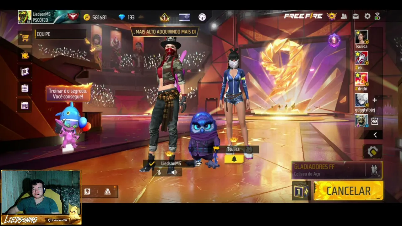 Free Fire ao vivo