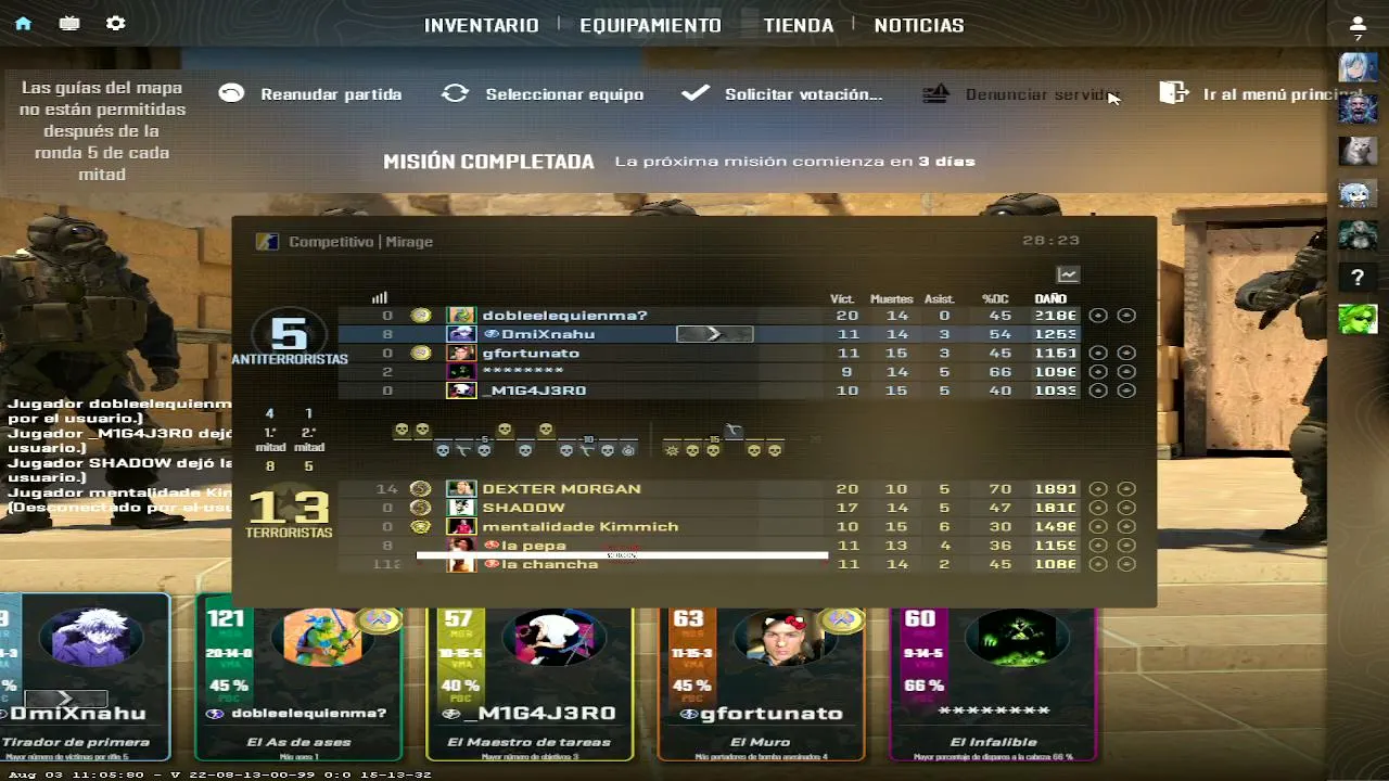 JUGANDO CS Y HABLANDO CON AMIGOS