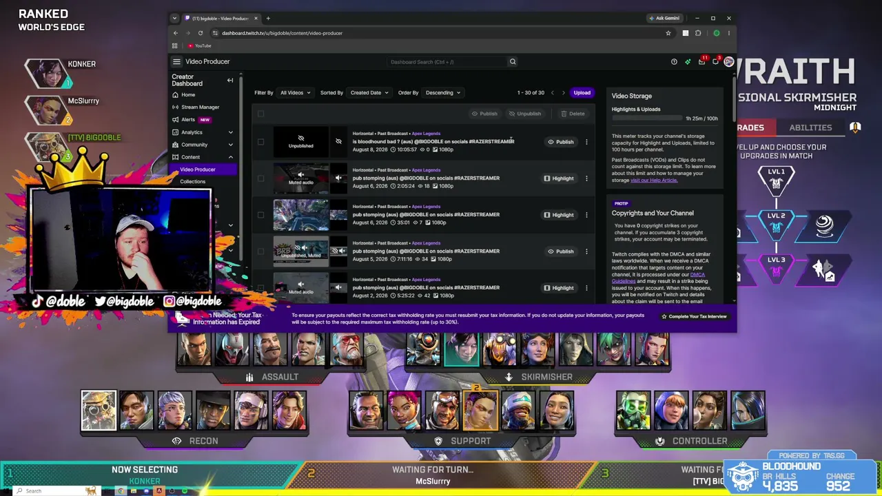 pub stomping (aus) @BIGDOBLE on socials #RAZERSTREAMER