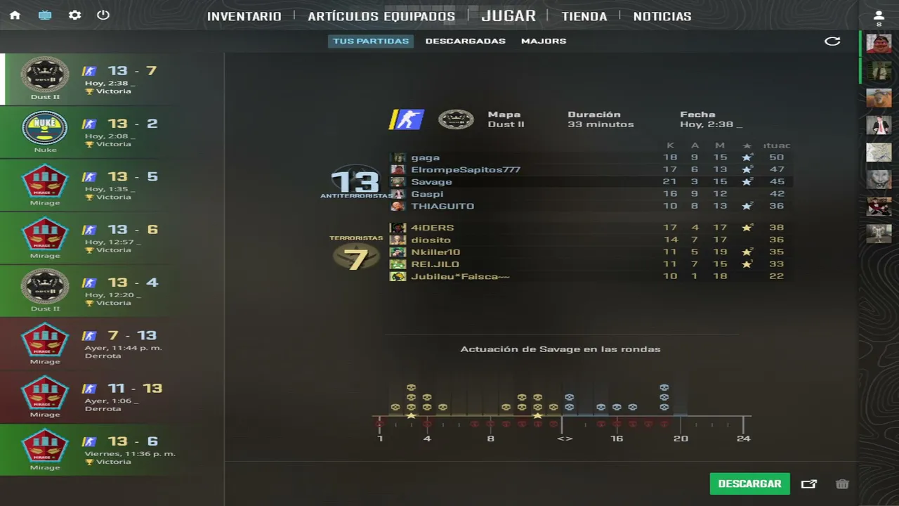 CS2 Con retrasados