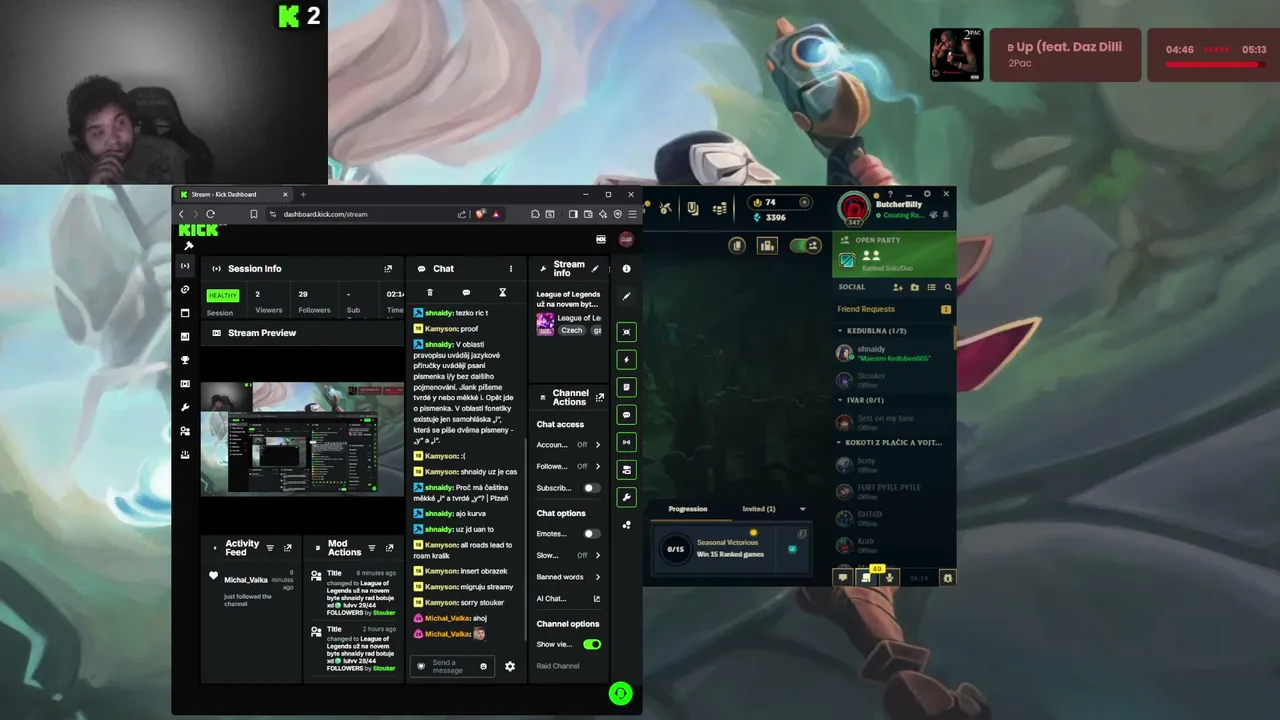 League of Legends už na novem byte shnaidy rad botuje xd🟢 lulvv 29/44 FOLLOWERS