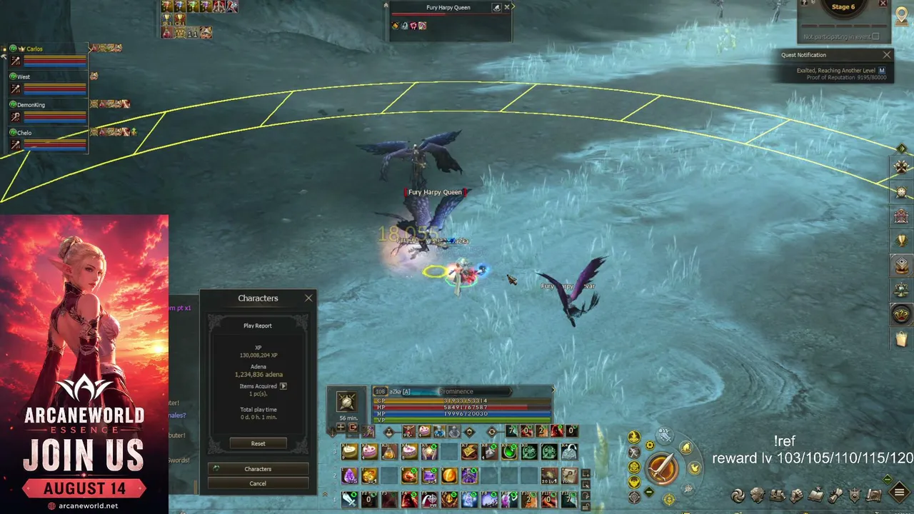 ArcaneWorld Essence Farmando Aura