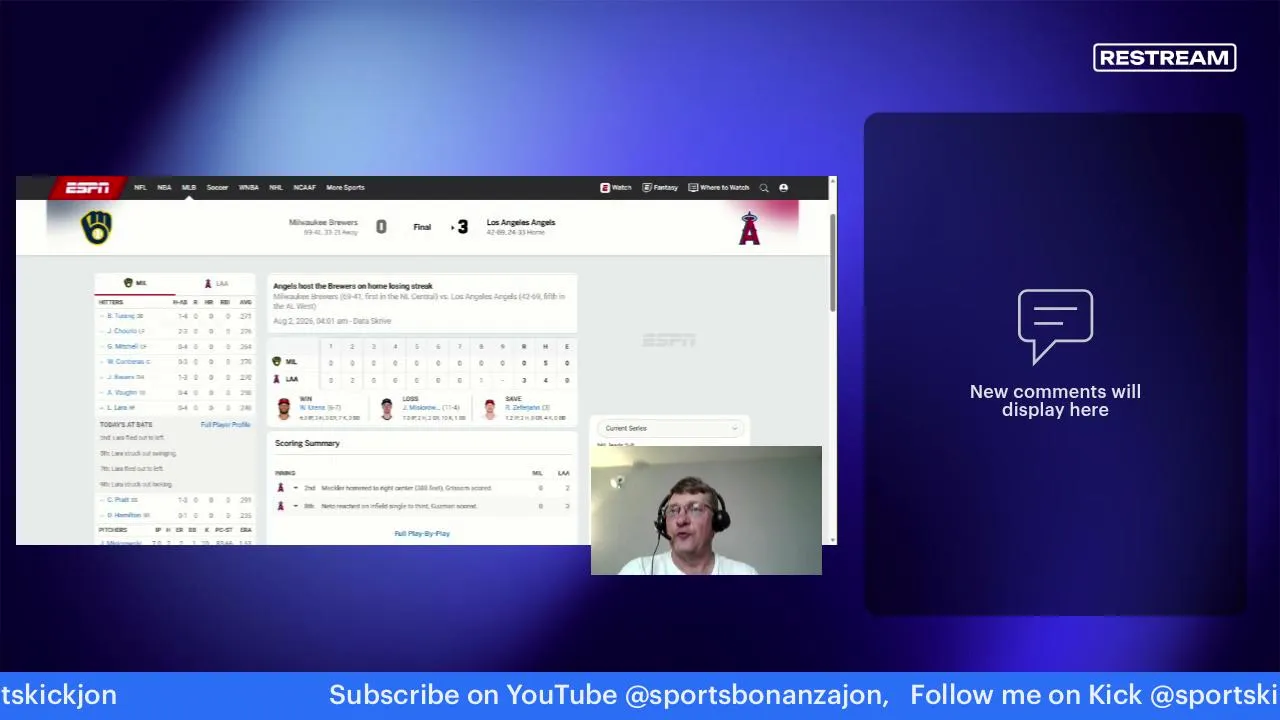 Brewers vs. Angels MLB play by play, reactions and live chat