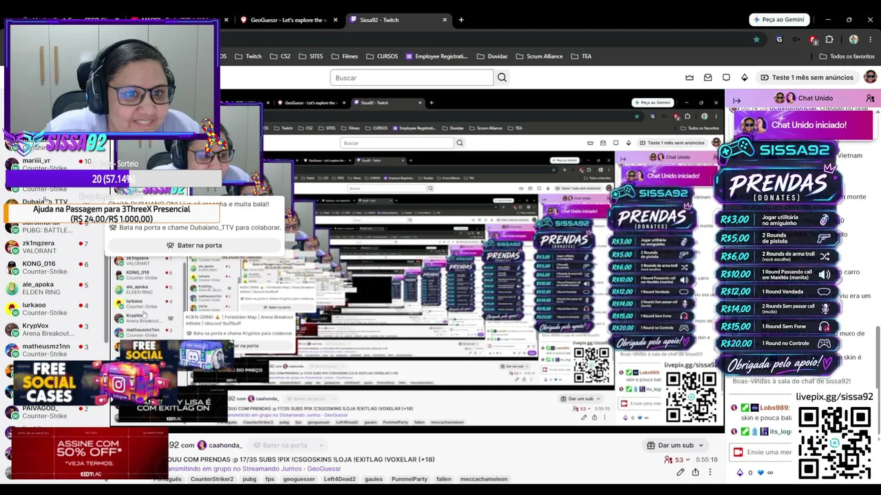 TERÇOUU COM PRENDAS :p :p 0/10 SUBS !PIX !CSGOSKINS !LOJA !EXITLAG !VOXELAR (+18)